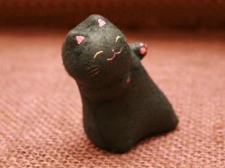 画像4: ちぎり和紙のぞき猫　黒猫 