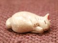 はしおき　ねこ　ふたつ折り　シロ