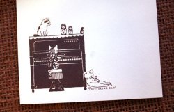 画像5: 便箋　スタンドピアノ