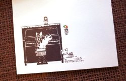 画像7: 便箋　スタンドピアノ