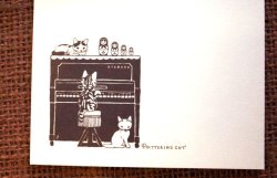 画像4: 便箋　スタンドピアノ