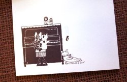 画像6: 便箋　スタンドピアノ