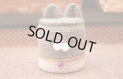 画像1: P-502　ねこちゃん小物入れ（グレー）