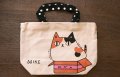 猫三兄弟ミニトート　ミケ