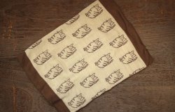 画像1: ミア冷えとり腹巻き　ブラウン