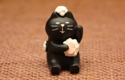画像1: お風呂黒猫