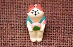 画像1: うっとり桜餅猫