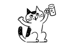 画像3: お猫ライフスタンプ・飲み会	