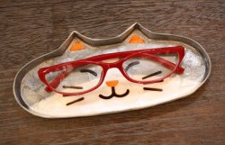 画像4: カピス貝メガネトレー　はちわれ