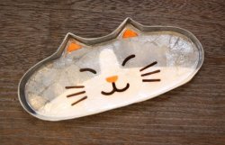 画像1: カピス貝メガネトレー　はちわれ