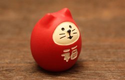 画像4: 豆福マスコット　福猫だるま