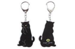 画像3: オネガイニャンコアクリルキーホルダー　クロ