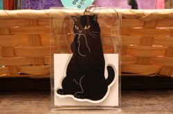 画像2: オネガイニャンコアクリルキーホルダー　クロ