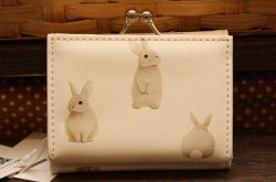 画像2: フォンダンピュール ミニ財布 ミニうさぎ