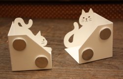 画像2: ネコデコキッチン ラップ・ティッシュホルダー WT