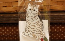 画像1: ヴィンテージキャットアクリルキーホルダー　トラ