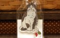 ヴィンテージキャットアクリルキーホルダー　ハチ