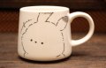 シンプルマグカップ　ウサギ