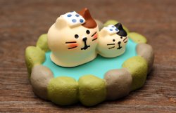 画像4: 温泉親子猫
