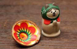 画像4: 地蔵なりすましどろぼう猫（笠付き）
