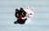 画像3: 白黒猫ちゃん刺繍ミニタオルハンカチ　青 (3)