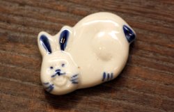画像1: 昭和の箸置き　うさぎ箸置き