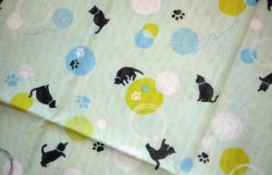 画像2: ねこまりガーゼ手ぬぐい　緑
