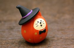 画像4: ハロウィン猫だるま・パーティーかぼちゃ