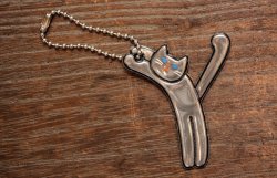 画像2: 猫のイニシャルキーリング　Y