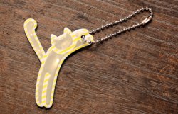 画像3: 猫のイニシャルキーリング　Y