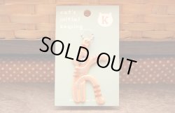 画像1: 猫のイニシャルキーリング　K