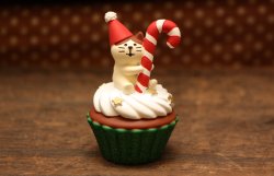 画像1: クリスマスカップケーキ・ちびねこ