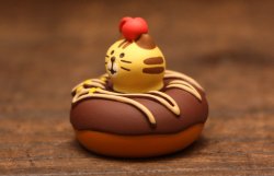 画像2: ひょっこりにゃんドーナツ・チョコ