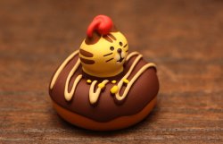 画像4: ひょっこりにゃんドーナツ・チョコ