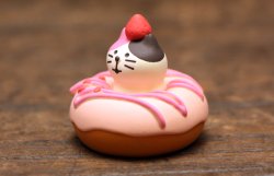 画像2: ひょっこりにゃんドーナツ・いちご