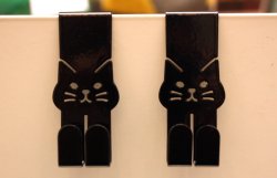 画像1: キッチンフックセット BK