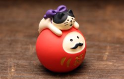 画像4: だるまLOVE猫・赤