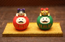 画像5: だるまLOVE猫・赤