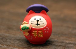 画像1: 福猫だるま・大黒