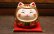 画像1: 彩絵開運猫だるま貯金箱(l金) (1)