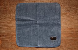 画像2: 猫三兄弟刺繍はんかち くろ