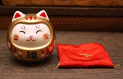 画像6: 彩絵開運猫だるま貯金箱(l金)