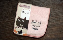 画像3: 猫三兄弟刺繍はんかち  しろ