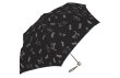 画像1: 【耐風】スケッチCATグラスファイバー折たたみ傘　黒 (1)