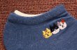 画像3: スニーカー ネコトリオ刺繍付き足先肉球柄　ブルー (3)