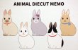 画像3: アニマルダイカットメモ　うさぎ (3)
