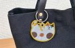画像3: リフレクター刺繍キーリング CAT　黄 (3)