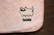 画像1: 猫三兄弟刺繍はんかち  しろ (1)